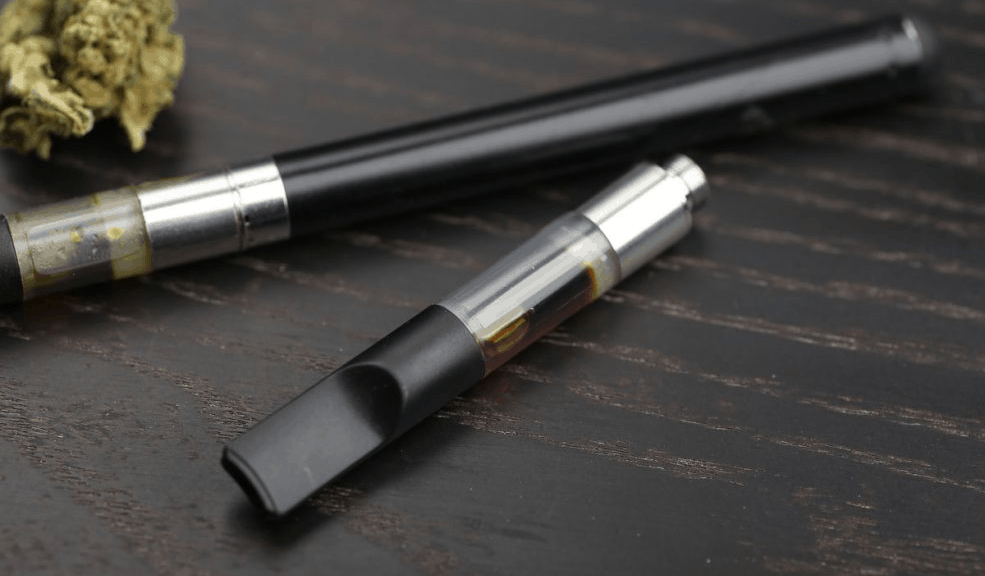 detailed view of pre-filled vape cartridges